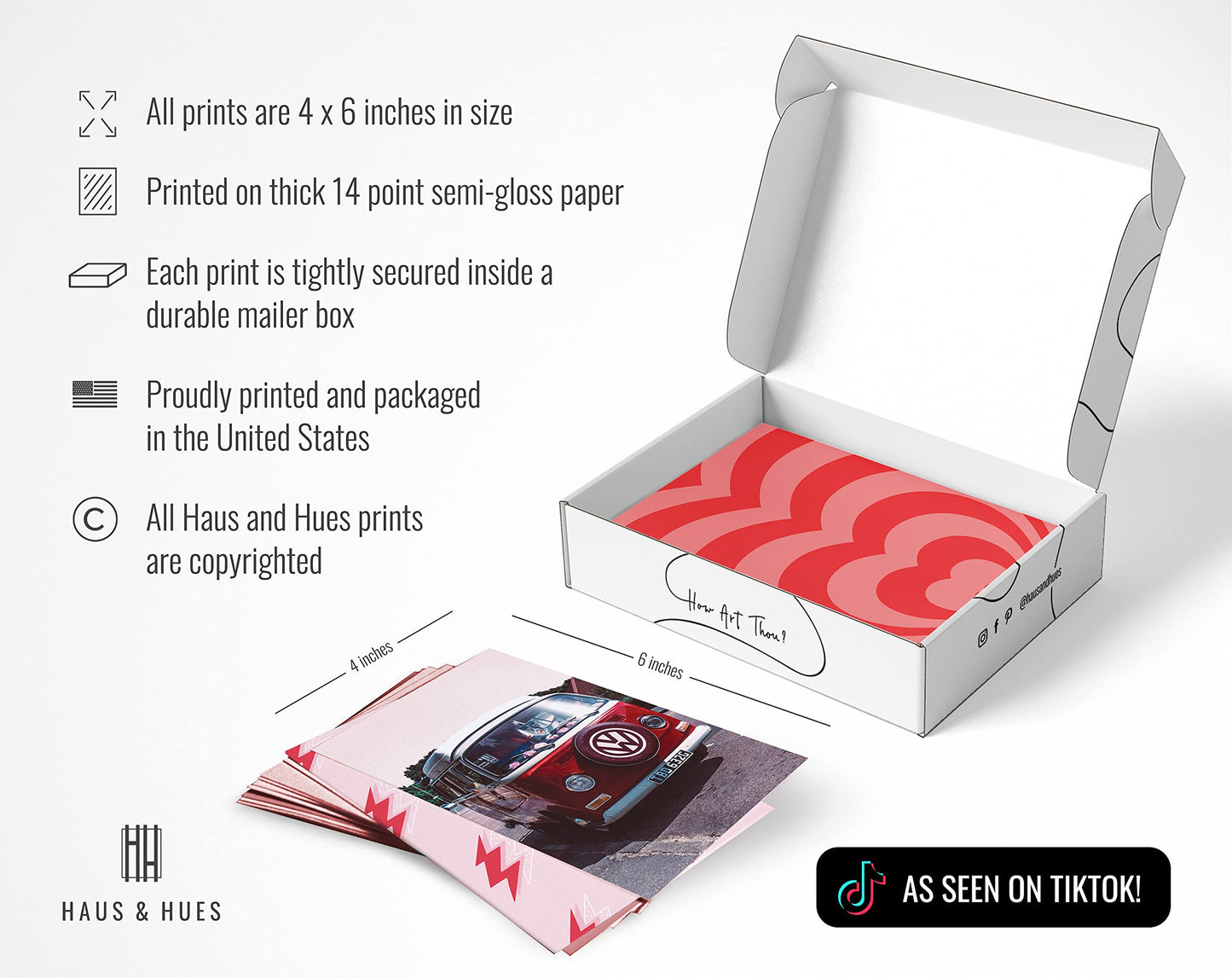 HAUS AND HUES Red Aesthetic Posters for Wall Collage Red Wall Art Aesthetic Wall Collage Kit Prints | Aesthetic Pictures for Wall Collage | Red Pack for Aesthetic Dorm Decor for College Girls