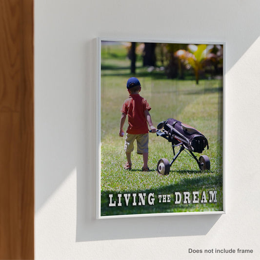 Apple Creek Golfing Motivational Poster Art Print 11x14 Vintage Golf Clubs Shoes Balls Driver Bag Wall Decor Pictures