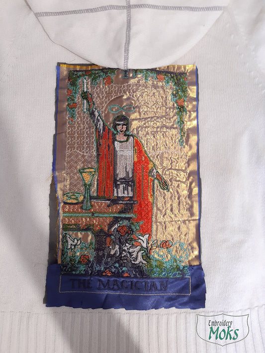 Moks332(p) Magician Tarot Card patch, embroidered patch