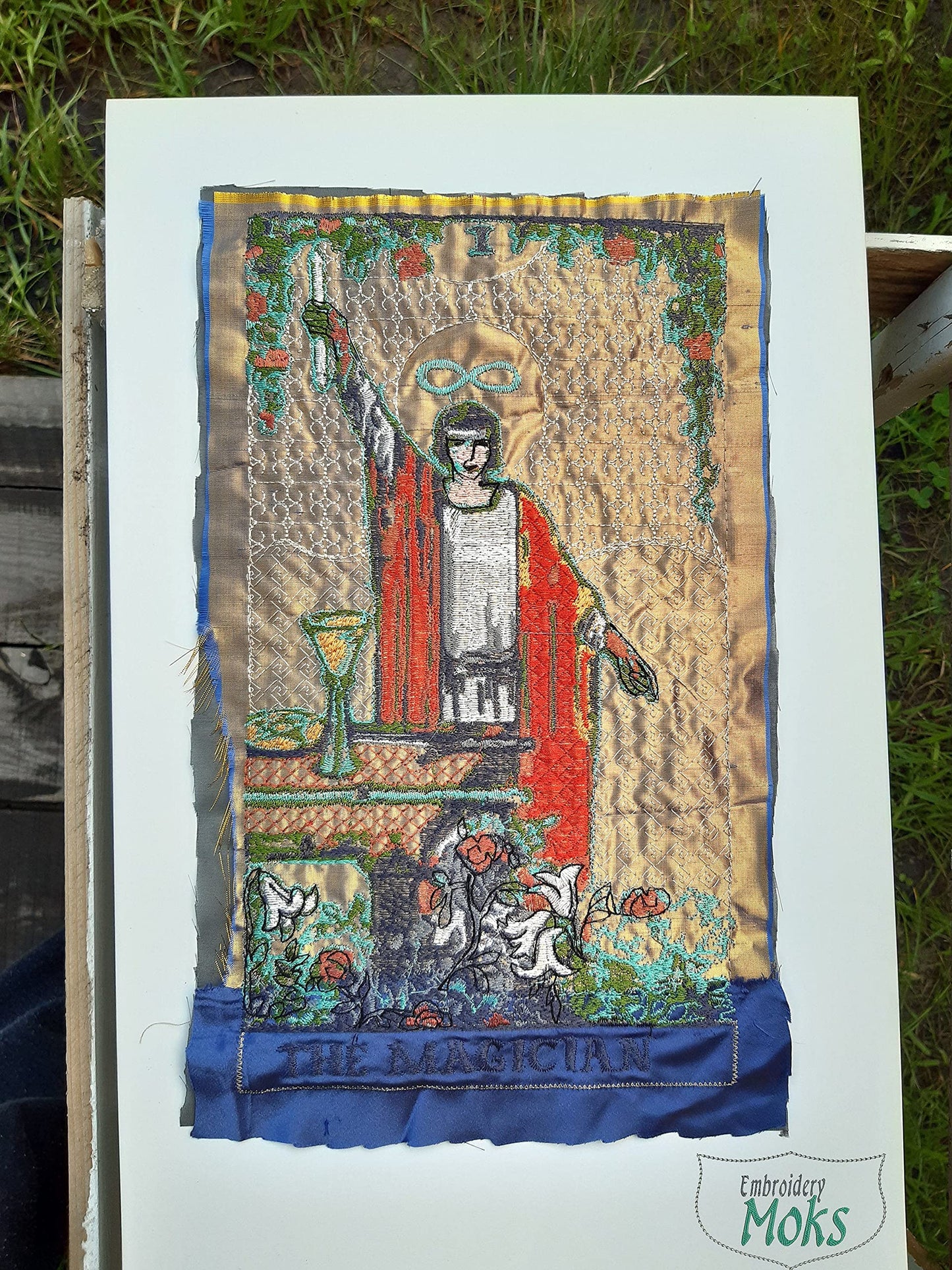 Moks332(p) Magician Tarot Card patch, embroidered patch