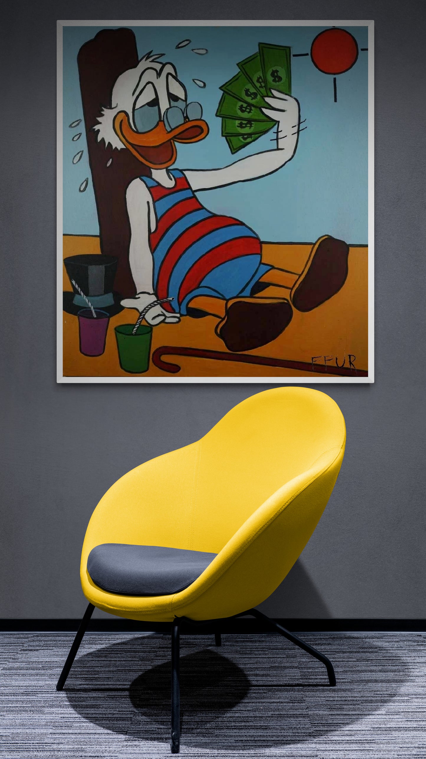 Original Art "Hard Work Is Good" by Artist FFUR