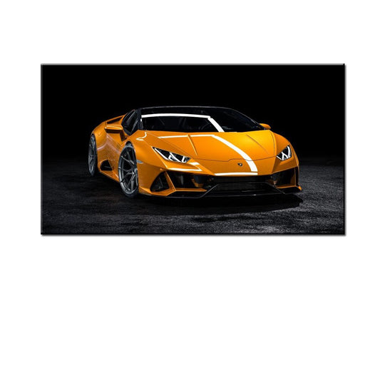 Close-up of Lamborghini Huracan Wall Art Canvas Painting
