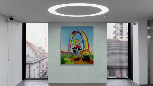 Richie Rich Canvas - "Rainbow Gold Pot" by FFUR