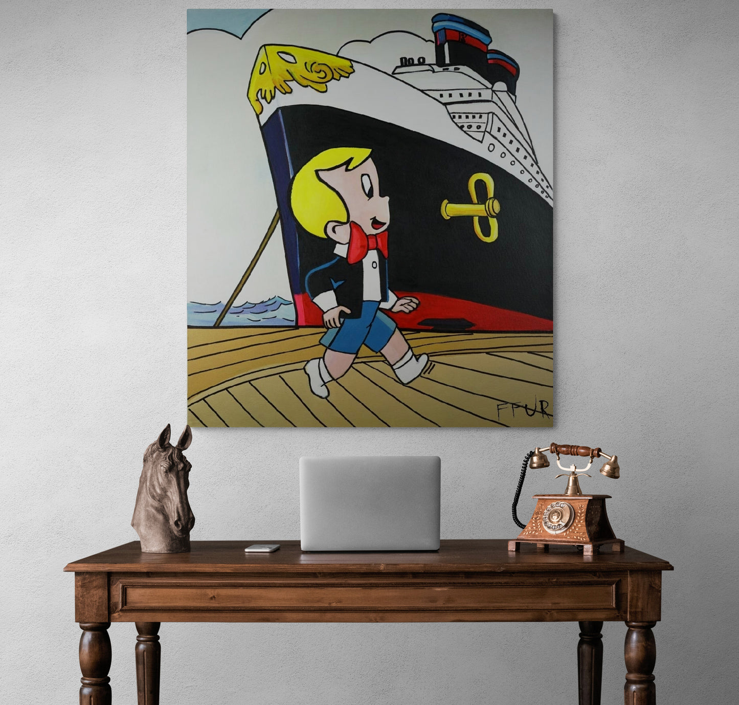 Original Art "Big Toys for Big Boys" by Artist FFUR