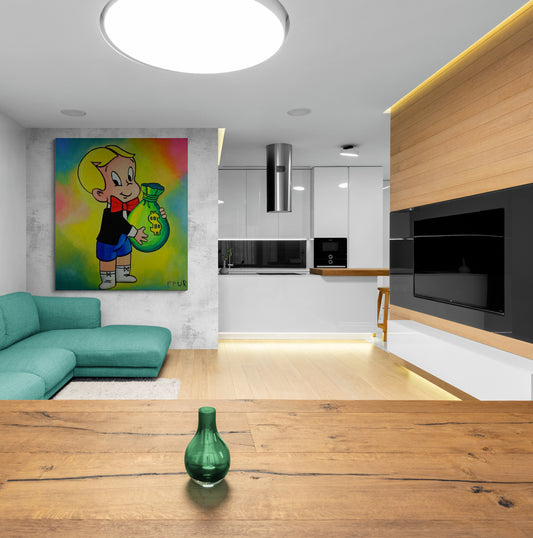 Original Art "Bags of Wealth" by Artist FFUR