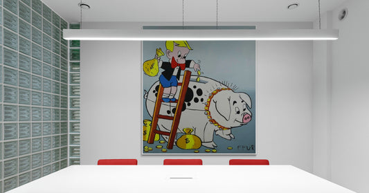 Richie Rich Canvas - "Saving Big" by FFUR