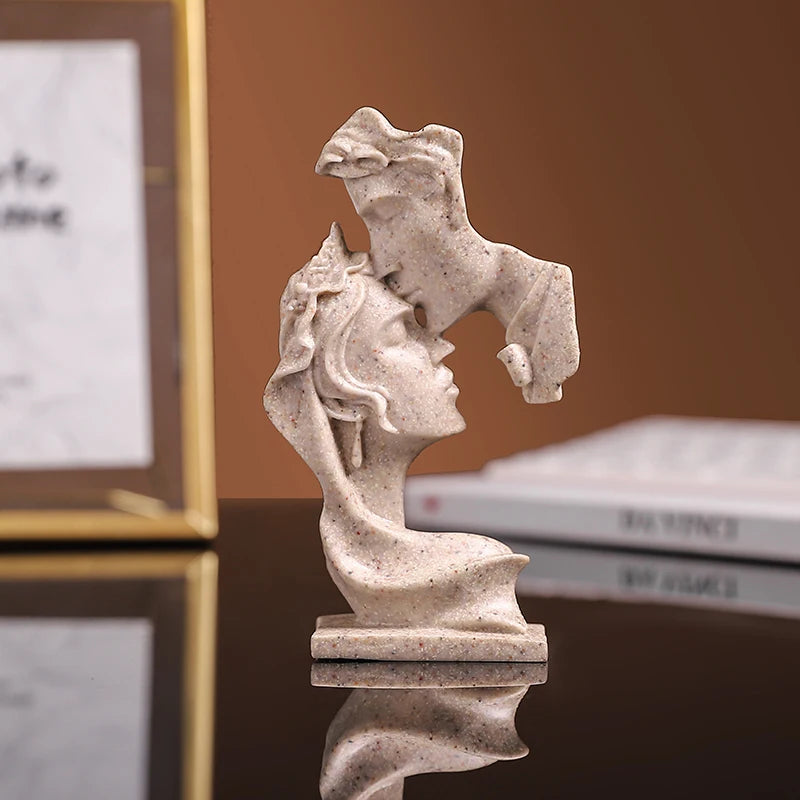 Champagne Timeless Lovers Kissing Figurine, perfect for a stylish and heartfelt gift