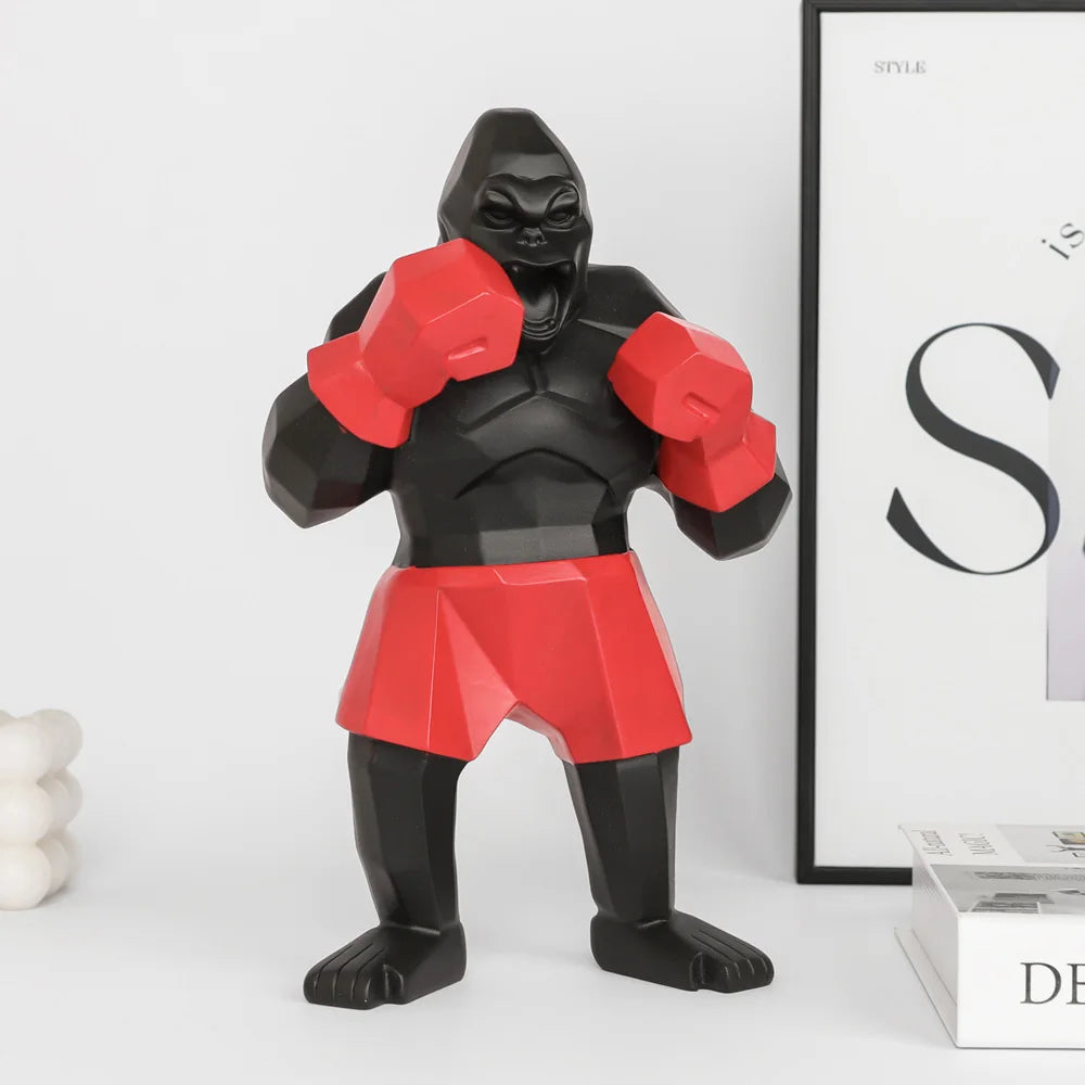 24cm Orlinski Inspired Boxing King Kong Statue