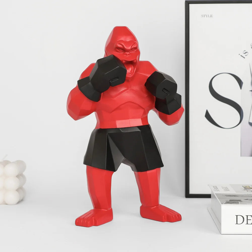 24cm Orlinski Inspired Boxing King Kong Statue