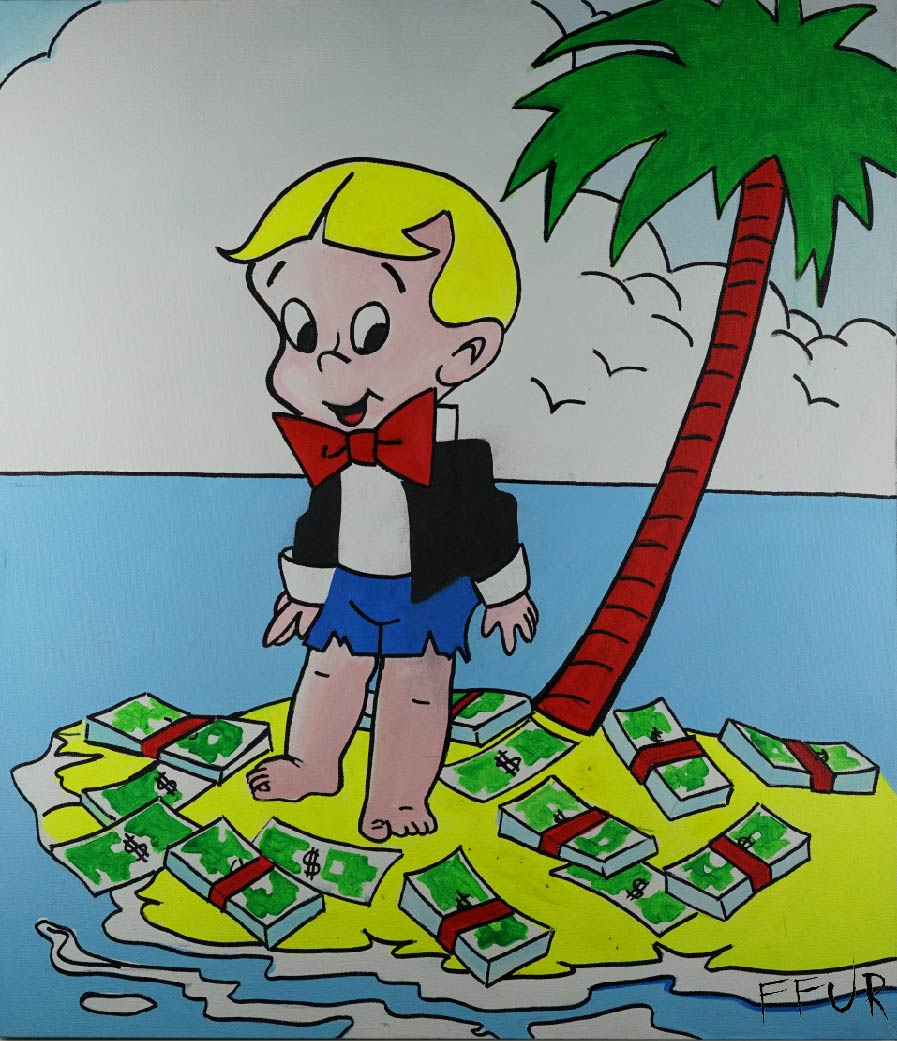 Richie Rich Wall Art Canvas - Rich & Lonely