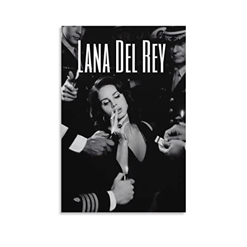 SSJS Lana Del Rey Poster Decorative Painting Canvas Wall Posters and Art Picture Print Modern Family Bedroom Decor Posters 08x12inch(20x30cm)