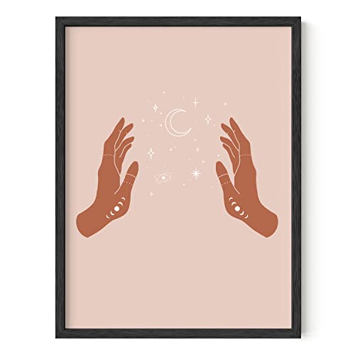 HAUS AND HUES Astrology Posters and Celestial Decor - Astrology Wall Decor and Spiritual Posters | Sun and Moon Wall Art Astrology Wall Decor | Boho Artworks Boho Posters and Prints UNFRAMED 12" x 16