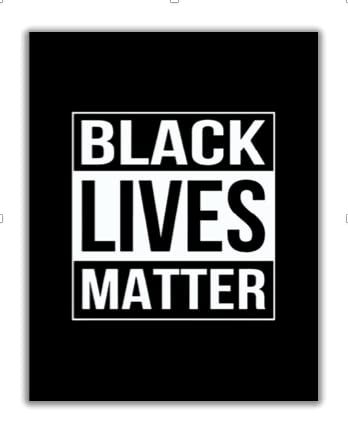 ShopHaven Black Lives Matter Poster - Wall Art Decor, Wall Art Print for Home, Bedroom, Dorm, Gift - 11x14 Poster Print - Unframed