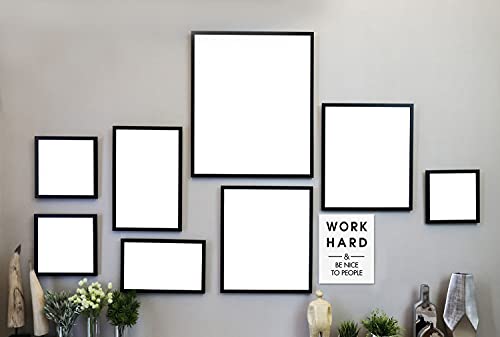 Wayfare Art Work Hard and Be Nice to People Canvas Prints Artwork Wall Art Poster for Home Office Living Room Decorations 8 x 10 inch