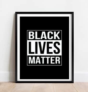 ShopHaven Black Lives Matter Poster - Wall Art Decor, Wall Art Print for Home, Bedroom, Dorm, Gift - 11x14 Poster Print - Unframed