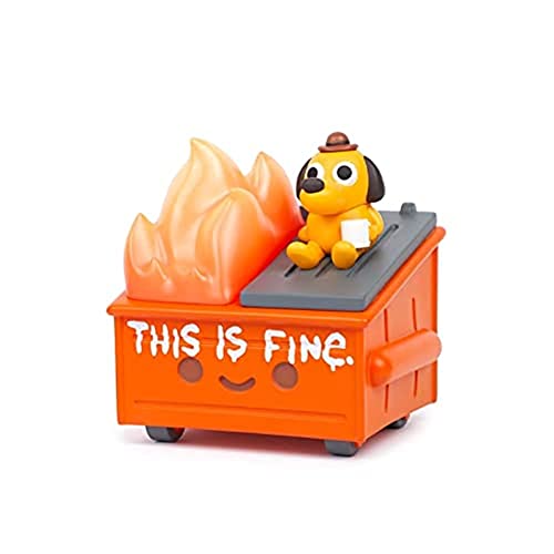100% Soft This is Fine Dumpster Fire Vinyl Figure