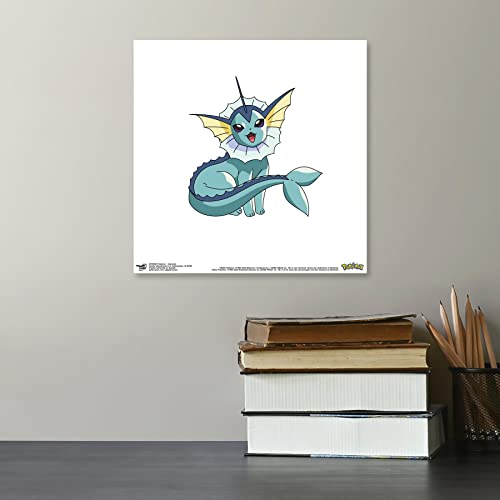 Trends International Gallery Pops Pokemon - Vaporeon Wall Art Wall Poster, 12" x 12", Unframed Version