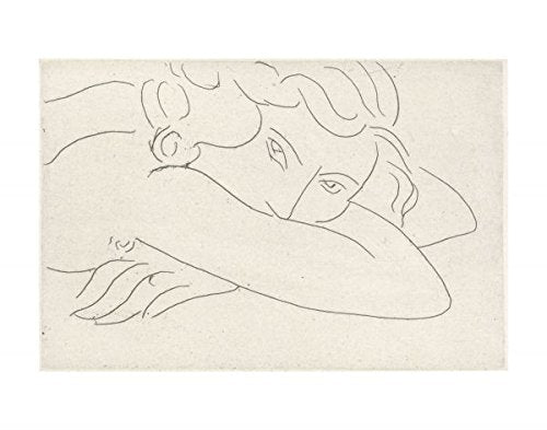 Bruce McGaw Graphics Young Woman with Face Buried in Arms, 1929 by Henri Matisse, Wall Art Print Poster, Paper Size 14" x 11" Image Size 12" x 8" (3080)