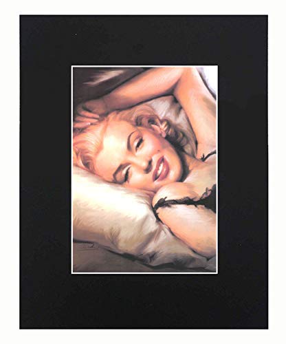 XQArtStudio Marilyn Monroe Portrait Art Print Picture Photograph Mini Poster Gift Wall Decor Display with Matted 8x10