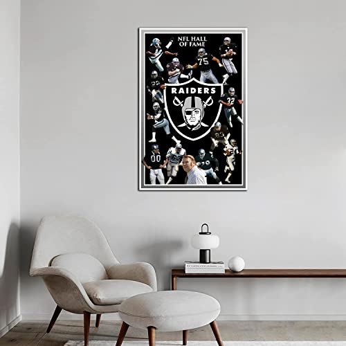 Las Vegas City Sports Raiders Football Poster American Football Sports Canvas Printed Wall Decoration Art Living Room Artwork Poster Bedroom Living Room Decoration Painting (No Frame,8x12inch)