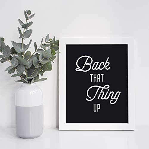 Brooke & Vine Funny Bathroom Decor Hip Hop 80’s 90’s Music Old School Rap Posters Wall Art Prints (UNFRAMED 8 x 10 Set of 4) Black and White Restroom Powder Room Wash Laundry Room Wall Decor Signs -