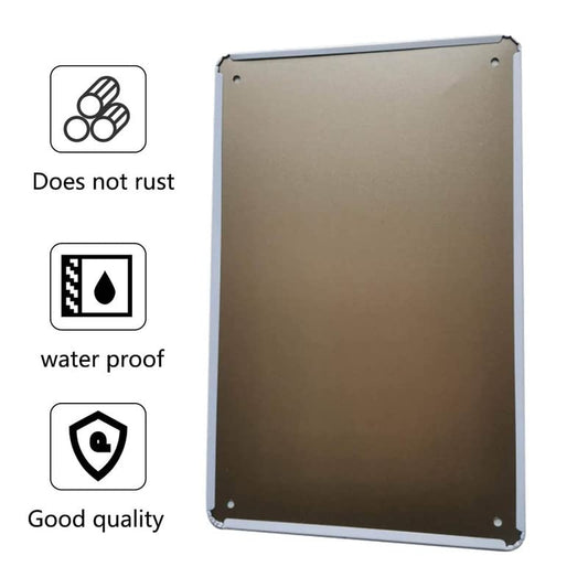 Funny Metal Tin Sign Shallow No Diving Printing Poster Entertainment Pub Bar Man Cave Club Decoration Bathroom Toilet Home Art Wall Decoration 8 inch X 12 inch