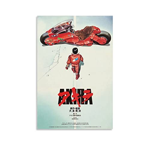 Akira (1988) Japanese Manga Anime Movie Poster Canvas Art Poster And Wall Art Picture Print Modern Family Bedroom Decor Posters 12x18inch(30x45cm)