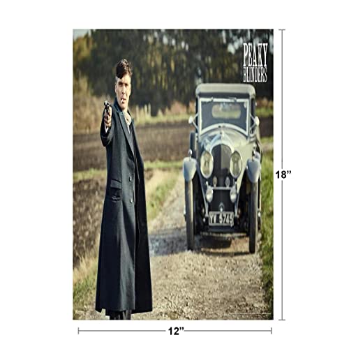 Peaky Blinders Poster Tommy Shelby Shooting Cillian Murphy Peaky Blinders Merchandise Peaky Blinders Print Shelby Company Limited Tommy TV Series Cool Wall Decor Art Print Poster 12x18