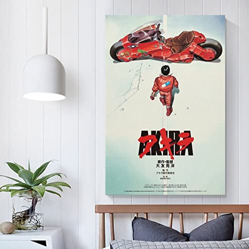 Akira (1988) Japanese Manga Anime Movie Poster Canvas Art Poster And Wall Art Picture Print Modern Family Bedroom Decor Posters 12x18inch(30x45cm)