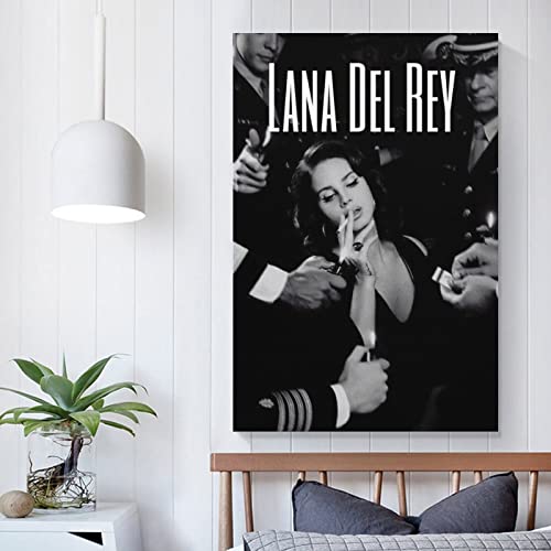 SSJS Lana Del Rey Poster Decorative Painting Canvas Wall Posters and Art Picture Print Modern Family Bedroom Decor Posters 08x12inch(20x30cm)