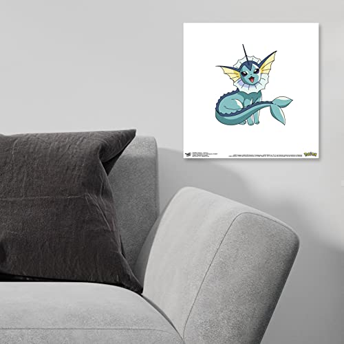 Trends International Gallery Pops Pokemon - Vaporeon Wall Art Wall Poster, 12" x 12", Unframed Version