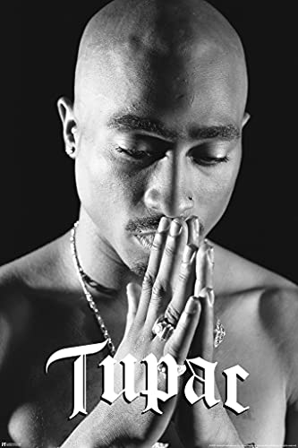 Tupac Posters 2Pac Poster Tupac Praying Poster 90s Hip Hop Rapper Posters For Room Aesthetic Mid 90s 2Pac Memorabilia Rap Posters Music Merchandise Merch Cool Wall Decor Art Print Poster 12x18