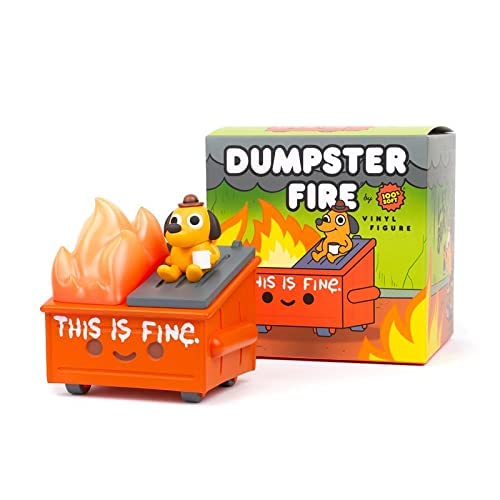 100% Soft This is Fine Dumpster Fire Vinyl Figure