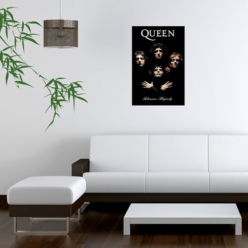 BUY ART FOR LESS Officially Licensed Queen Bohemian Rhapsody 1975 Group 24 x 36 Inch Music Art Print Poster - Decorative Print - Poster Paper - Ready to Frame