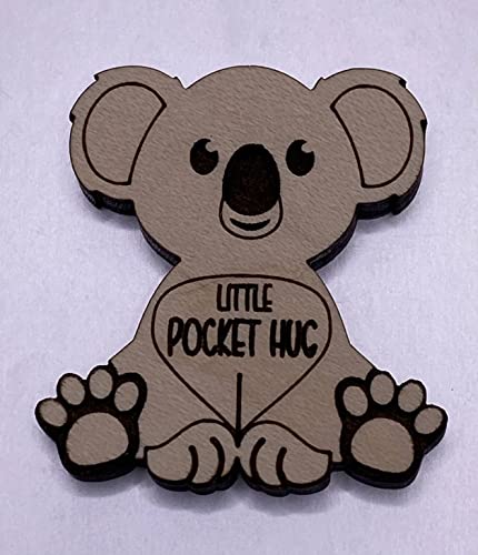 Pocket Hugs Keepsake, Missing you Gift, Long Distance Gift, Thinking of You, Birthday Present, Mother's Day Gift, Valentine's Day Gift, Easter Basket Stuffer, Teacher Appreciation (Koala)