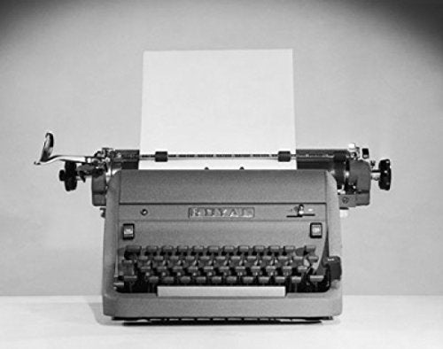 Posterazzi SAL2554883 Close-up of a Typewriter Poster Print, 18 x 24