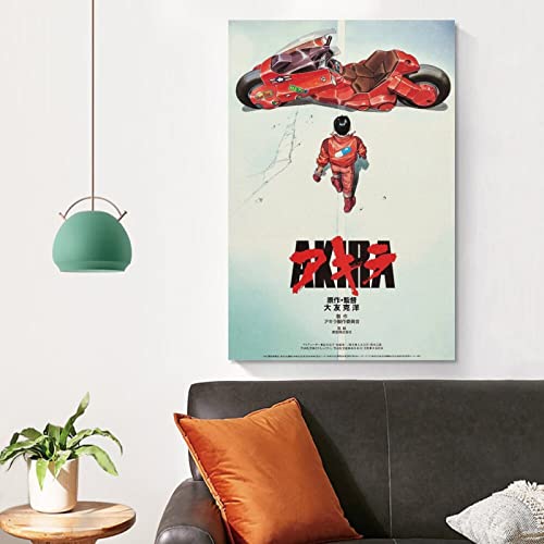 Akira (1988) Japanese Manga Anime Movie Poster Canvas Art Poster And Wall Art Picture Print Modern Family Bedroom Decor Posters 12x18inch(30x45cm)