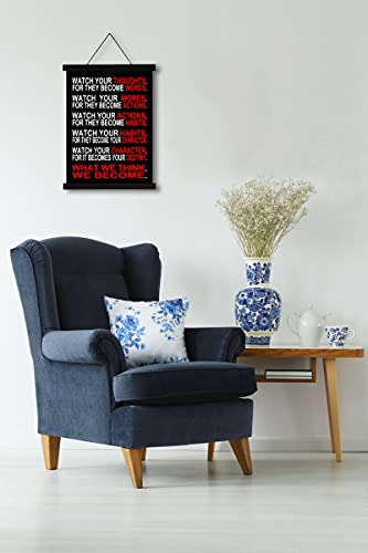 Pyradecor Black Magnetic Poster Hanger Frame For Prints Pictures Photos Posters Canvas Artwork(12" 1 Pack)