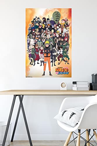 Trends International Naruto Shippuden - Group Wall Poster, 22.375" x 34", Unframed Version