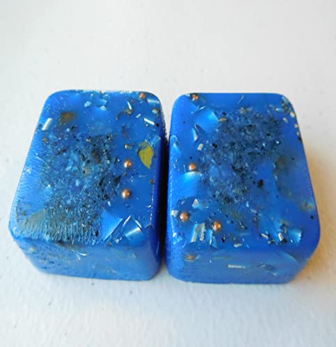 Blue 2 Mini Cube Tower Busters Crystal Orgone (Blue)