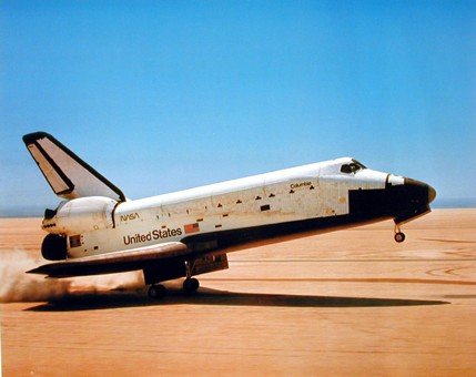Space Shuttle NASA Columbia Touching Down Wall Decor Art Print Posters (16x20)