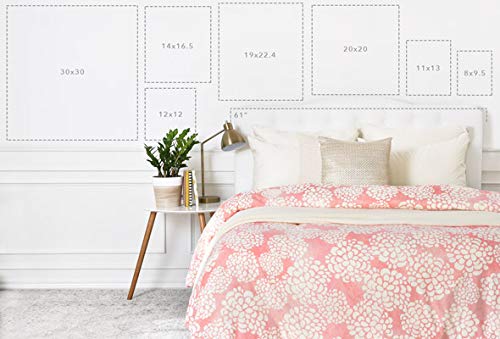 Deny Designs Ninola Designs Indigo Ink Stripes Wall Art, 14 in x 16.5 in, Black Frame