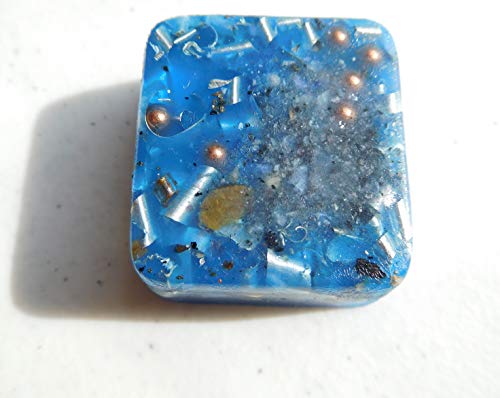 Blue 2 Mini Cube Tower Busters Crystal Orgone (Blue)