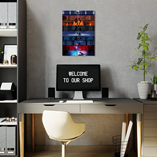 Movie Posters Canvas Wall Art Movie Darth Vader Poster Poster HD Print on Canvas Painting Wall Picture for Living Room Home Decor Boy Gift,12x16.5inch