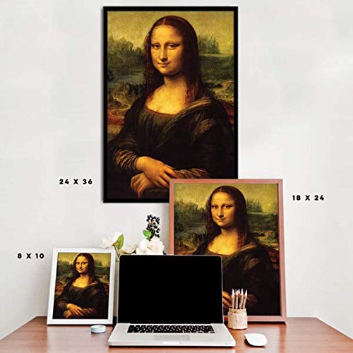 Inspired Posters - Leonardo da Vinci - Mona Lisa Decorative Wall Art Poster - Modern Home Decor - Motivational Posters - UV Print 8x10 Poster