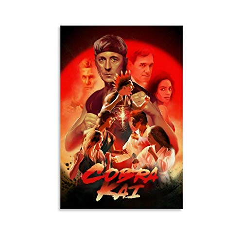 Cobra Kai Posters Canvas Art Poster and Wall Art Picture Print Modern Family Bedroom Decor Posters 12x18inch(30x45cm)