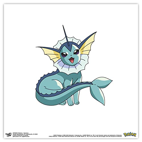 Trends International Gallery Pops Pokemon - Vaporeon Wall Art Wall Poster, 12" x 12", Unframed Version