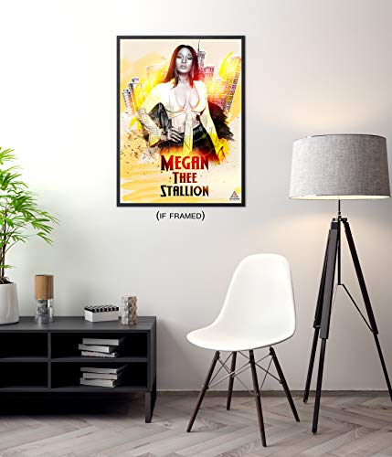 777 Tri-Seven Entertainment (18x24 Megan Thee Stallion Poster Wall Art Print, Multi-Color