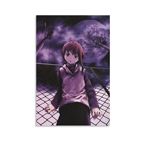 HCKOA Anime Serial Experiments Lain Canvas Art Poster and Wall Art Picture Print Modern Family Bedroom Decor Posters Gifts 12x18inch(30x45cm)