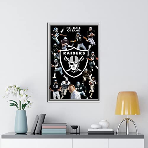 Las Vegas City Sports Raiders Football Poster American Football Sports Canvas Printed Wall Decoration Art Living Room Artwork Poster Bedroom Living Room Decoration Painting (No Frame,8x12inch)